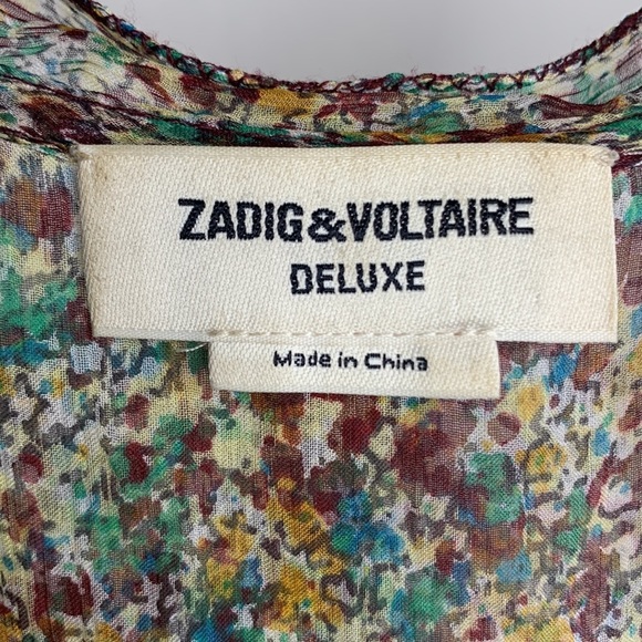 Zadig & Voltaire Deluxe Rimana Silk Print Dress - Picture 3 of 5